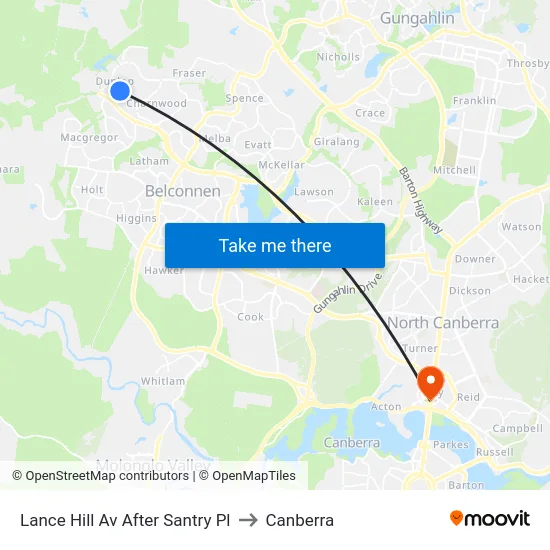 Lance Hill Av After Santry Pl to Canberra map