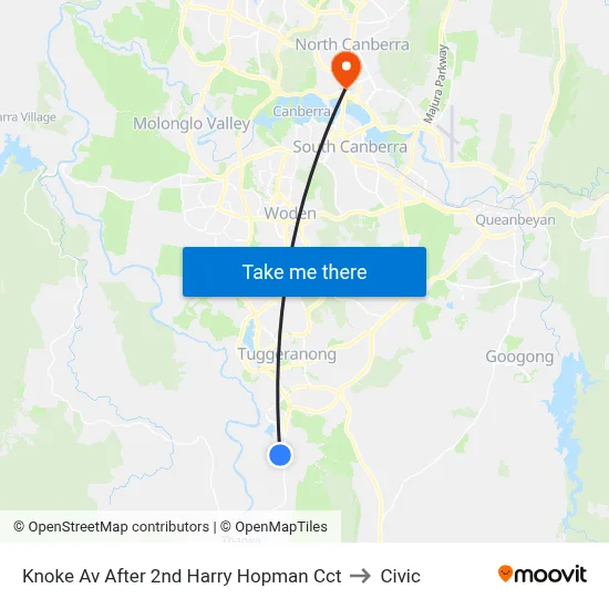 Knoke Av After 2nd Harry Hopman Cct to Civic map