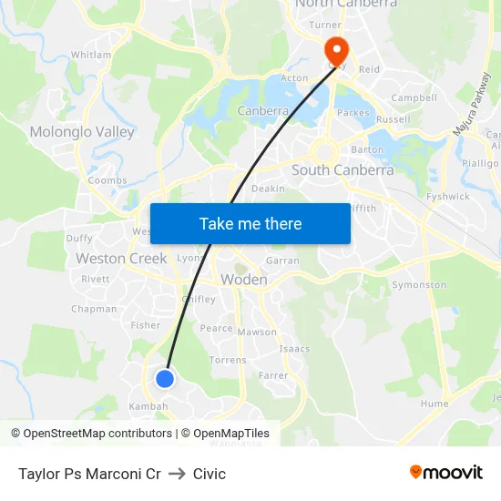 Taylor Ps Marconi Cr to Civic map