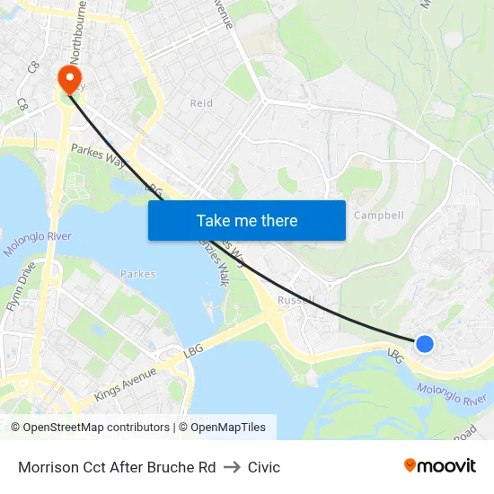 Morrison Cct After Bruche Rd to Civic map