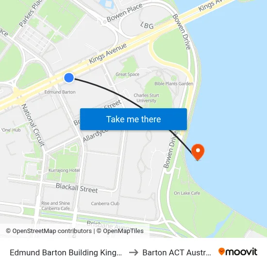 Edmund Barton Building Kings Av to Barton ACT Australia map