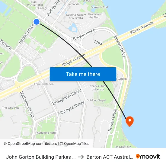 John Gorton Building Parkes Pl to Barton ACT Australia map