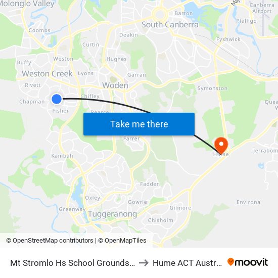 Mt Stromlo Hs School Grounds Sso to Hume ACT Australia map