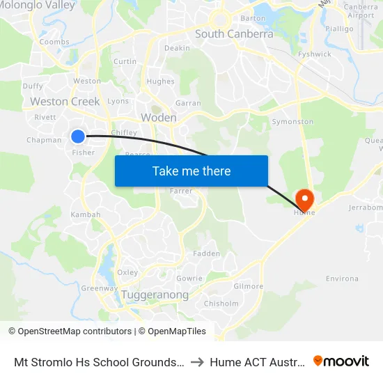 Mt Stromlo Hs School Grounds Sso to Hume ACT Australia map