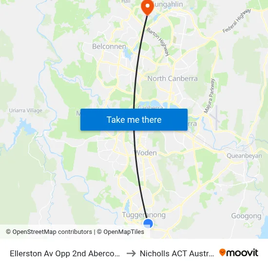 Ellerston Av Opp 2nd Abercorn Cr to Nicholls ACT Australia map