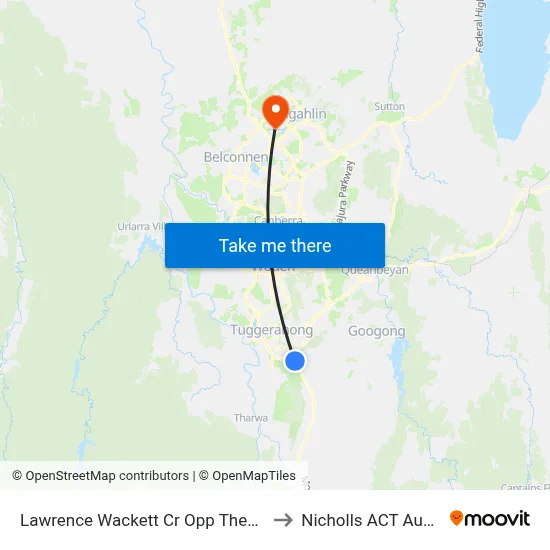 Lawrence Wackett Cr Opp Theodore Ps to Nicholls ACT Australia map