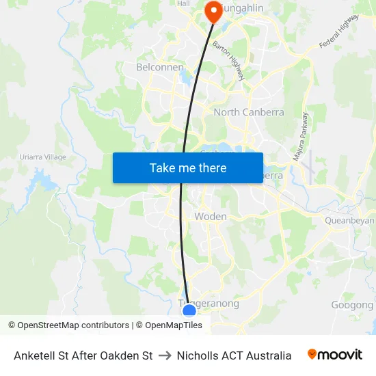 Anketell St After Oakden St to Nicholls ACT Australia map