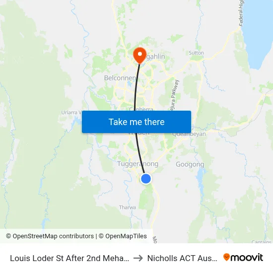 Louis Loder St After 2nd Mehaffey Cr to Nicholls ACT Australia map