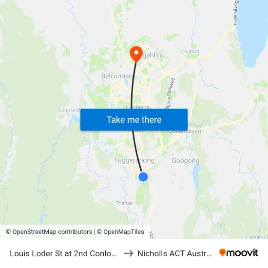 Louis Loder St at 2nd Conlon Cr to Nicholls ACT Australia map