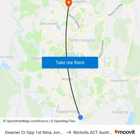 Deamer Cr Opp 1st Nina Jones Cr to Nicholls ACT Australia map