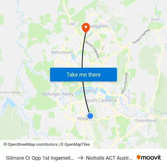 Gilmore Cr Opp 1st Ingamells St to Nicholls ACT Australia map