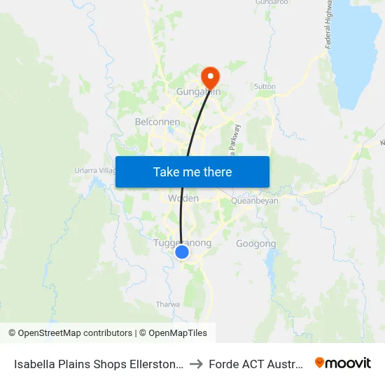 Isabella Plains Shops Ellerston Av to Forde ACT Australia map