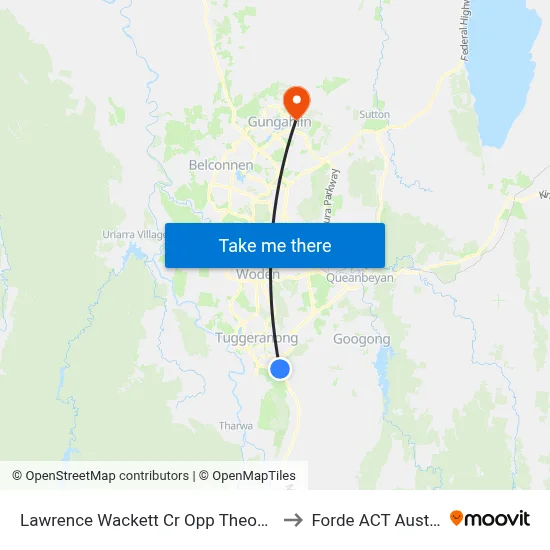 Lawrence Wackett Cr Opp Theodore Ps to Forde ACT Australia map