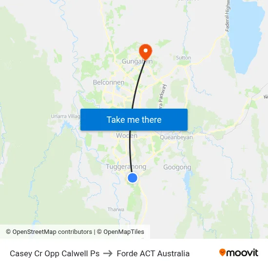 Casey Cr Opp Calwell Ps to Forde ACT Australia map