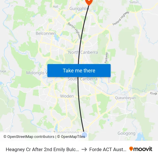 Heagney Cr After 2nd Emily Bulcock Cr to Forde ACT Australia map