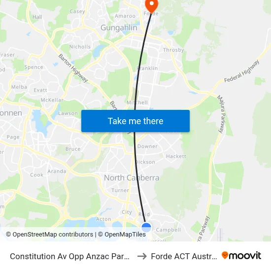Constitution Av Opp Anzac Park East to Forde ACT Australia map