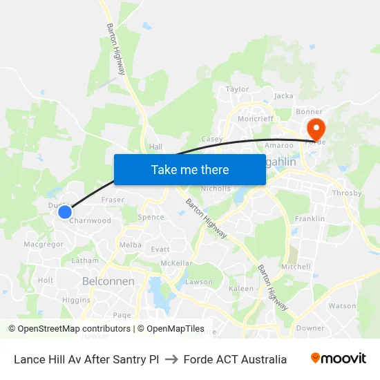 Lance Hill Av After Santry Pl to Forde ACT Australia map
