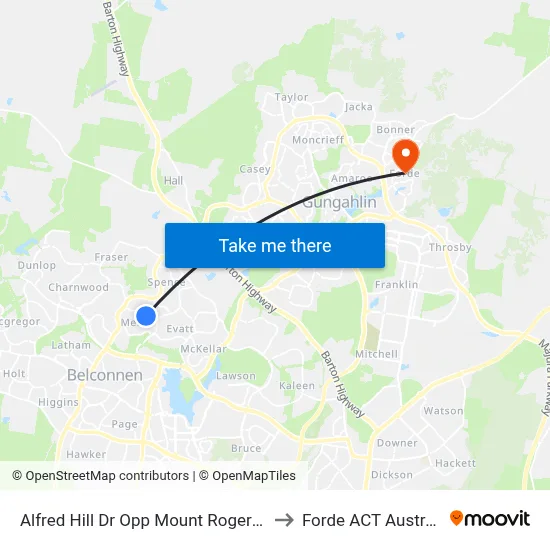 Alfred Hill Dr Opp Mount Rogers Ps to Forde ACT Australia map