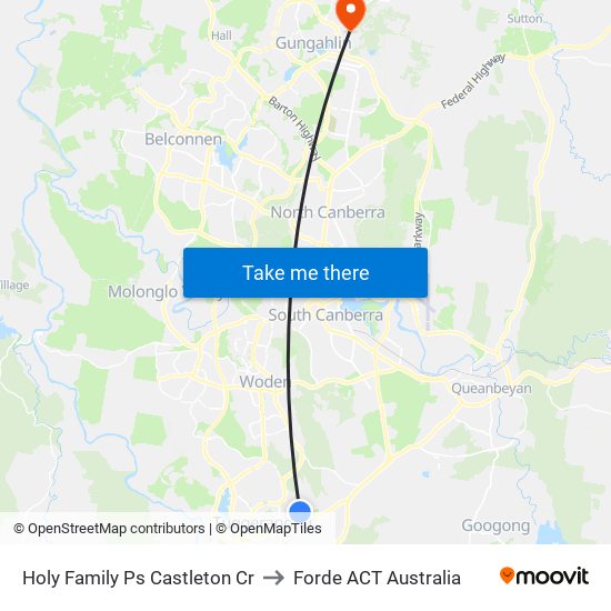 Holy Family Ps Castleton Cr to Forde ACT Australia map