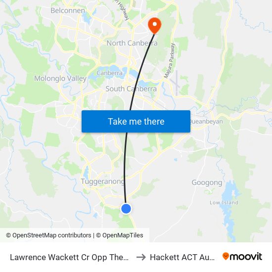 Lawrence Wackett Cr Opp Theodore Ps to Hackett ACT Australia map