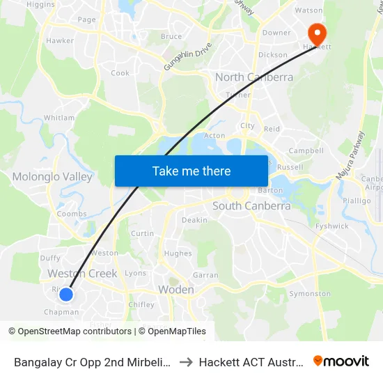 Bangalay Cr Opp 2nd Mirbelia Cr to Hackett ACT Australia map