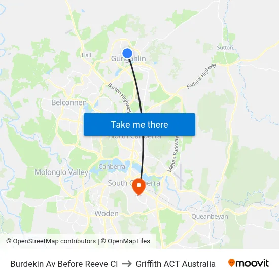 Burdekin Av Before Reeve Cl to Griffith ACT Australia map