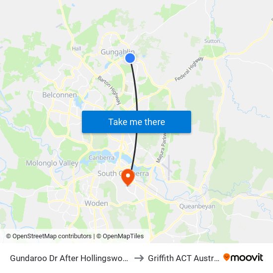 Gundaroo Dr After Hollingsworth St to Griffith ACT Australia map