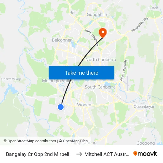 Bangalay Cr Opp 2nd Mirbelia Cr to Mitchell ACT Australia map