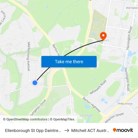 Ellenborough St Opp Daintree Cr to Mitchell ACT Australia map
