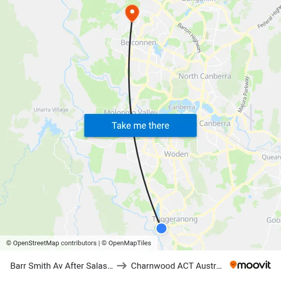 Barr Smith Av After Salas St to Charnwood ACT Australia map