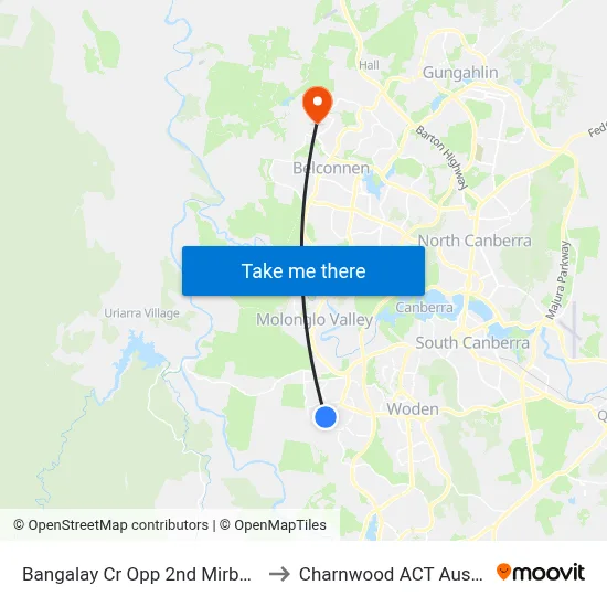 Bangalay Cr Opp 2nd Mirbelia Cr to Charnwood ACT Australia map