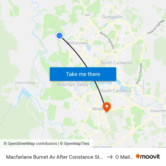Macfarlane Burnet Av After Constance Stone St to O Malley map
