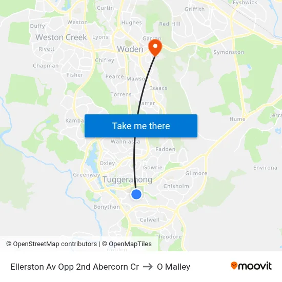 Ellerston Av Opp 2nd Abercorn Cr to O Malley map
