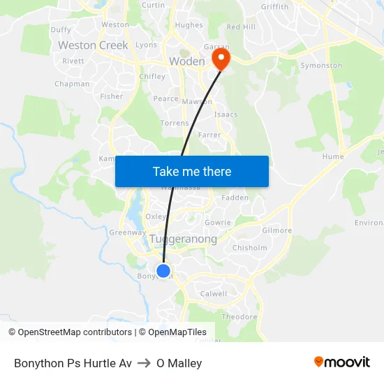 Bonython Ps Hurtle Av to O Malley map