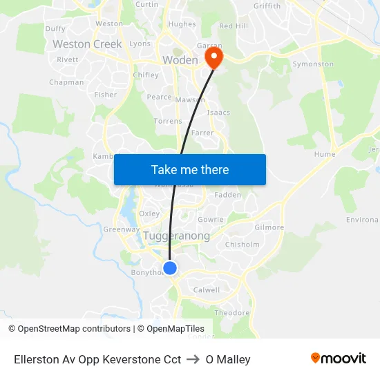 Ellerston Av Opp Keverstone Cct to O Malley map