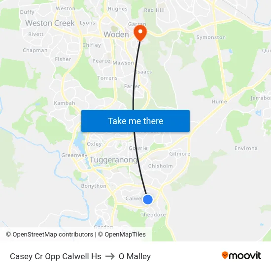 Casey Cr Opp Calwell Hs to O Malley map