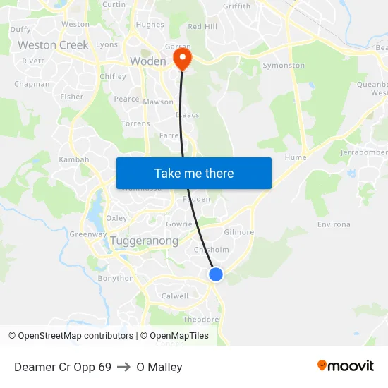 Deamer Cr Opp 69 to O Malley map