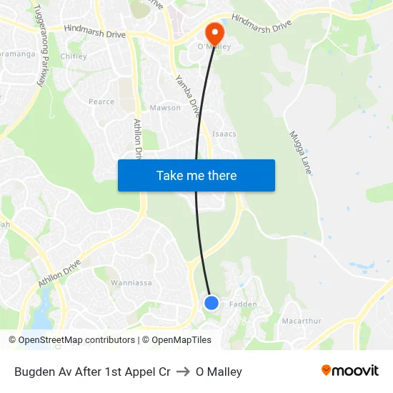 Bugden Av After 1st Appel Cr to O Malley map