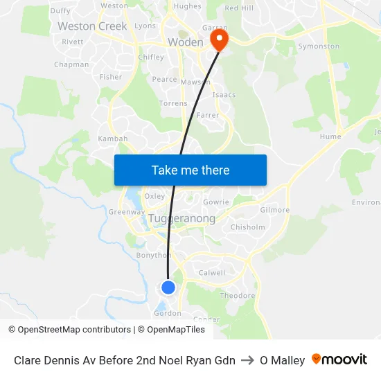 Clare Dennis Av Before 2nd Noel Ryan Gdn to O Malley map