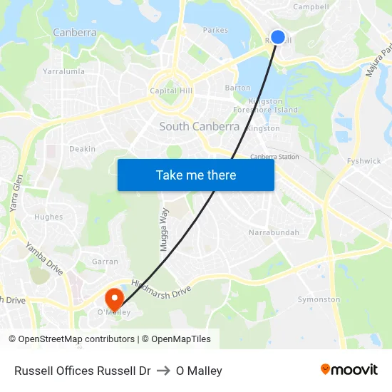 Russell Offices Russell Dr to O Malley map