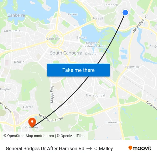 General Bridges Dr After Harrison Rd to O Malley map