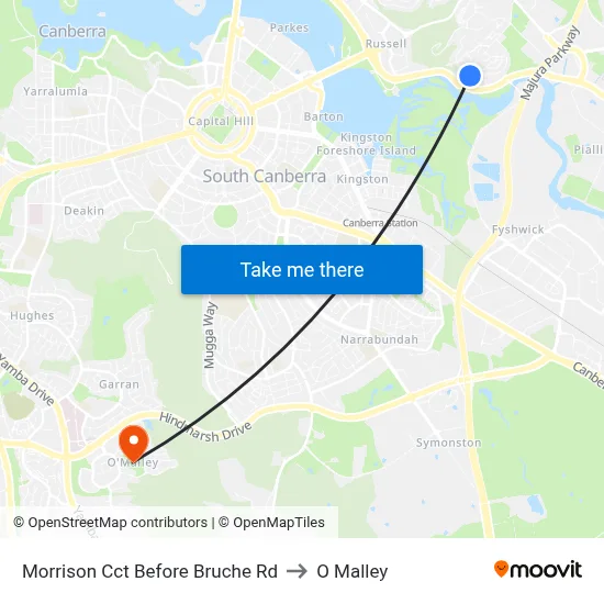 Morrison Cct Before Bruche Rd to O Malley map