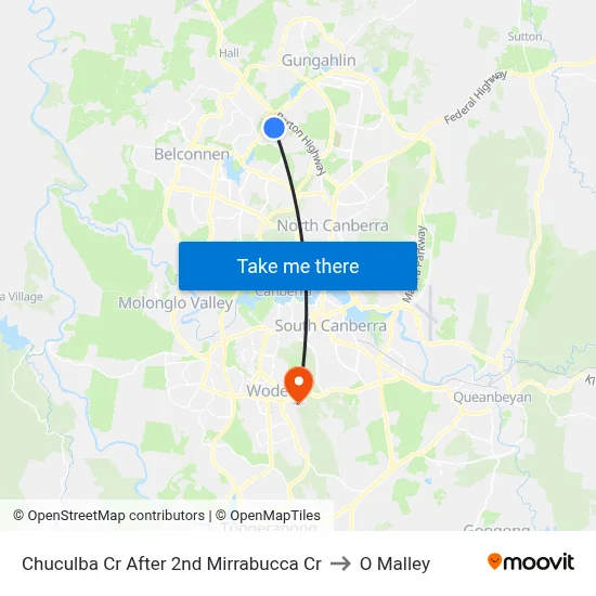 Chuculba Cr After 2nd Mirrabucca Cr to O Malley map