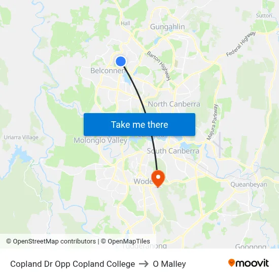 Copland Dr Opp Copland College to O Malley map