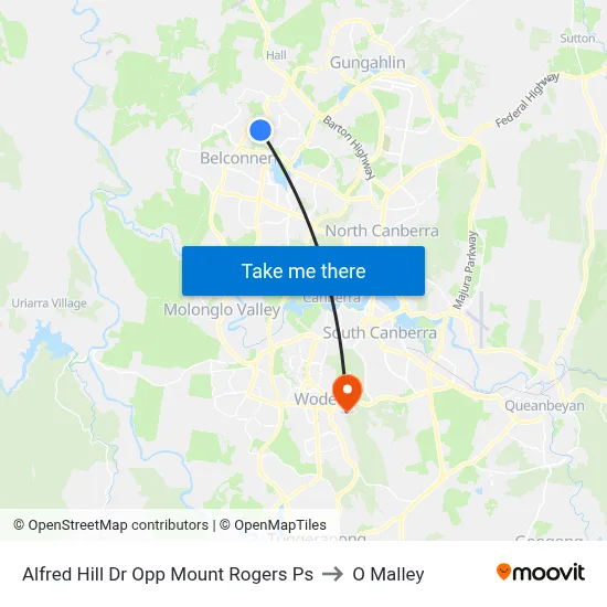 Alfred Hill Dr Opp Mount Rogers Ps to O Malley map