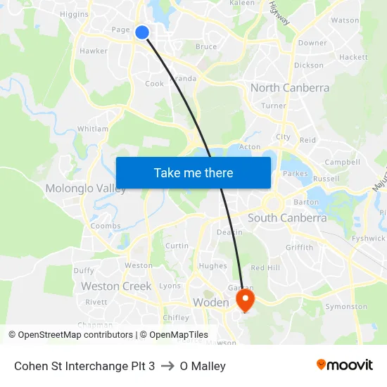 Cohen St Interchange Plt 3 to O Malley map