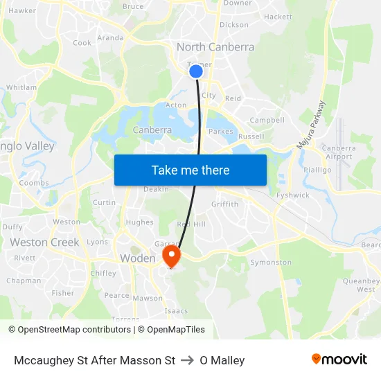 Mccaughey St After Masson St to O Malley map