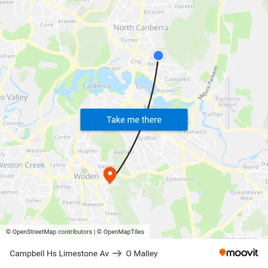 Campbell Hs Limestone Av to O Malley map