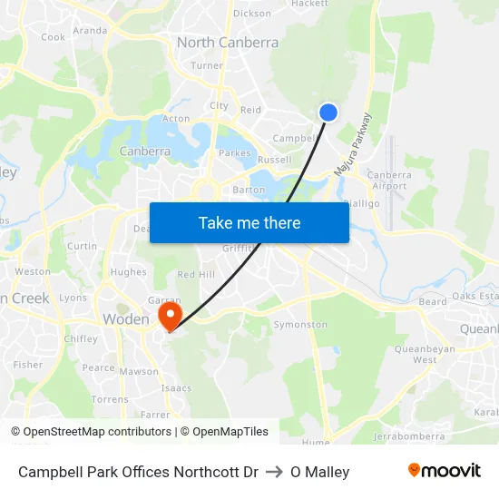 Campbell Park Offices Northcott Dr to O Malley map