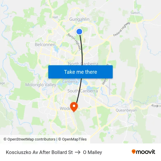 Kosciuszko Av After Bollard St to O Malley map